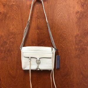REBECCA MINKOFF Mini M.A.C. Crossbody-Light grey